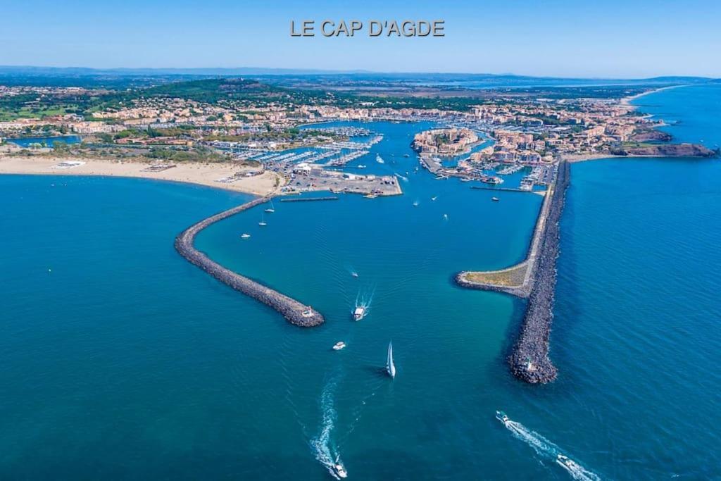 Amouvera C14, T2 Vue Mer, Piscine, Clim, Parking Agde Eksteriør bilde